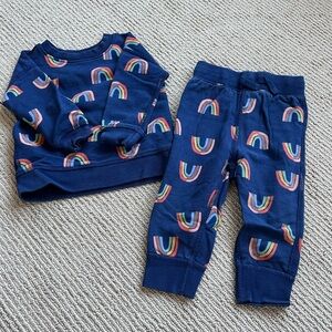 Hanna Andersson Navy Baby Outfit